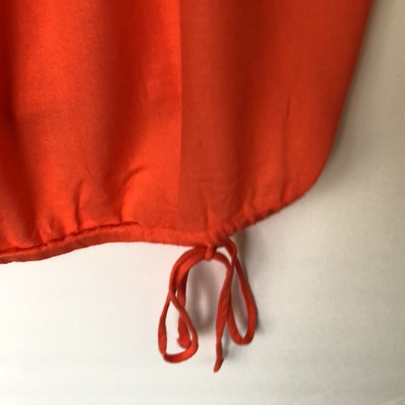 LOFT Camisole Orange Coral Spaghetti Strap Loose Fit Top Size S - Picture 3 of 5